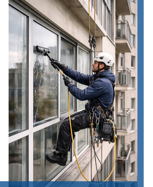 Мойка балконного остекления в Югорске от 3574 р. | ВЫСОТНИК-Югр