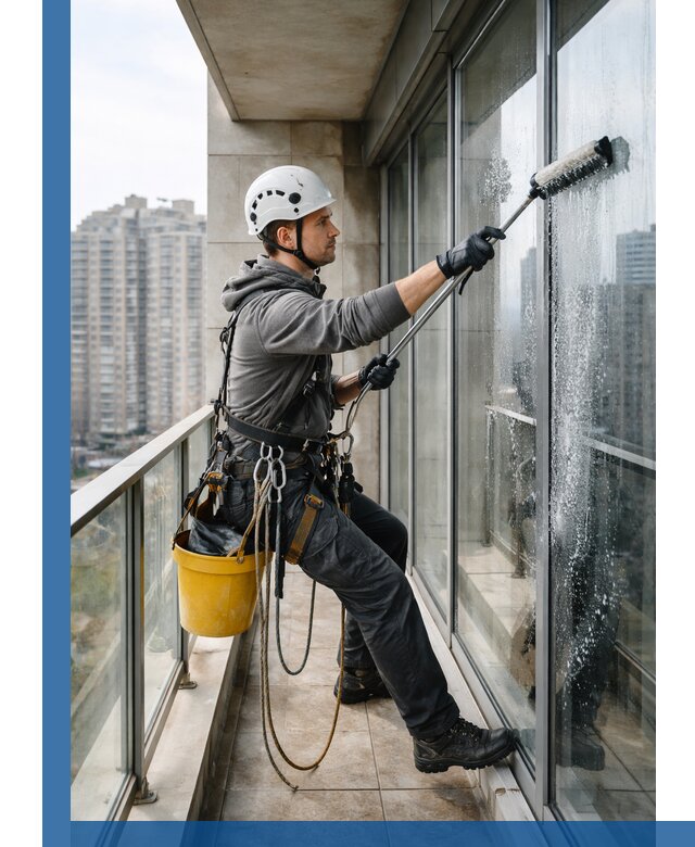 Профессиональная мойка балконного остекления в Югорске