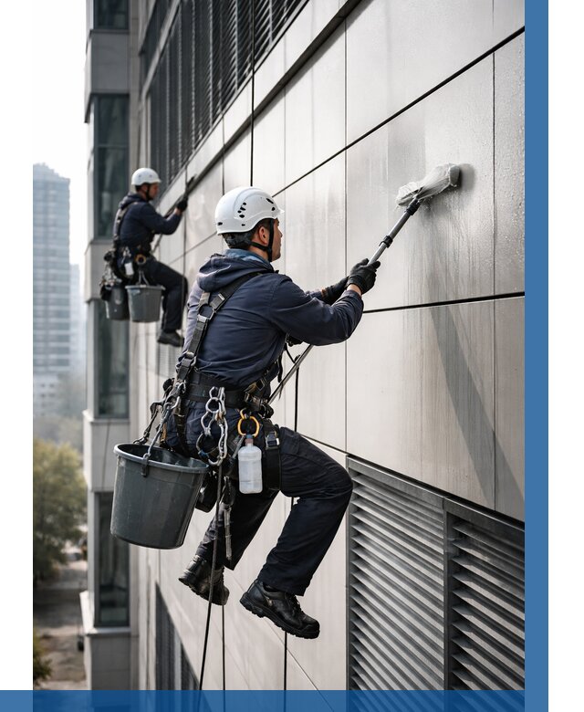 Мойка вентилируемого фасада в Югорске от 255 р. | ВЫСОТНИК-Югр