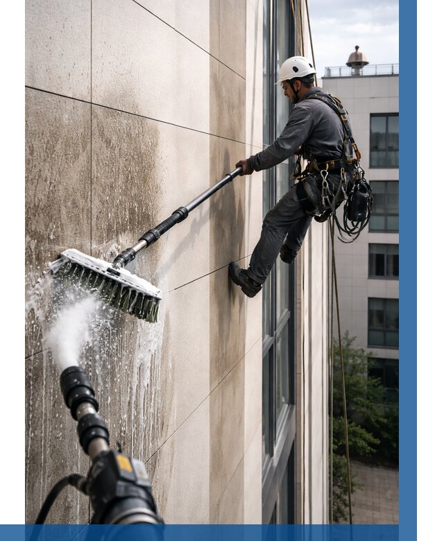 Мойка фасада из керамогранита в Югорске от 306 р. | ВЫСОТНИК-Югр