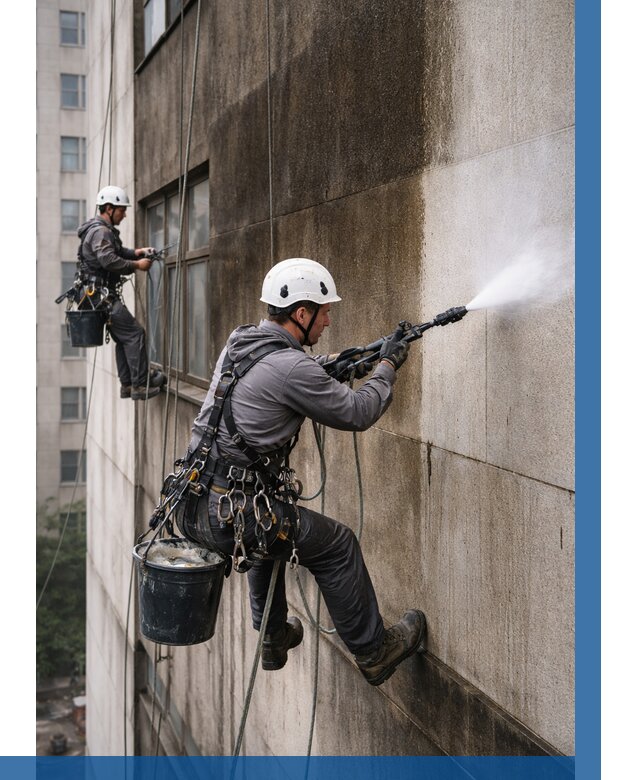 Очистка фасада от копоти в Югорске от 255 р. | ВЫСОТНИК-Югр