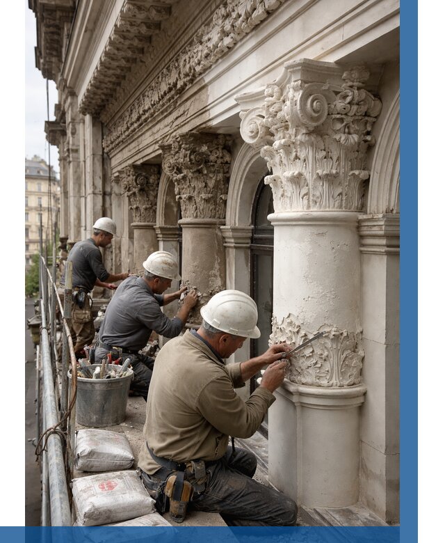 Реставрация фасадной лепнины в Югорске от 2553 р. | ВЫСОТНИК-Югр