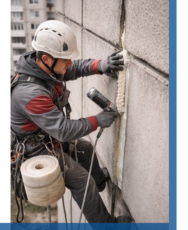 Утепление межпанельных швов в Югорске от 715 р. | ВЫСОТНИК-Югр