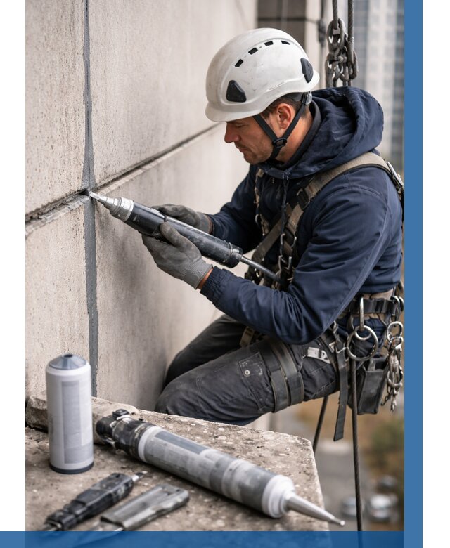 Вторичная герметизация швов в Югорске от 459 р. | ВЫСОТНИК-Югр