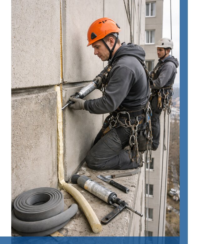 Теплый шов межпанельные швы в Югорске от 715 р. | ВЫСОТНИК-Югр