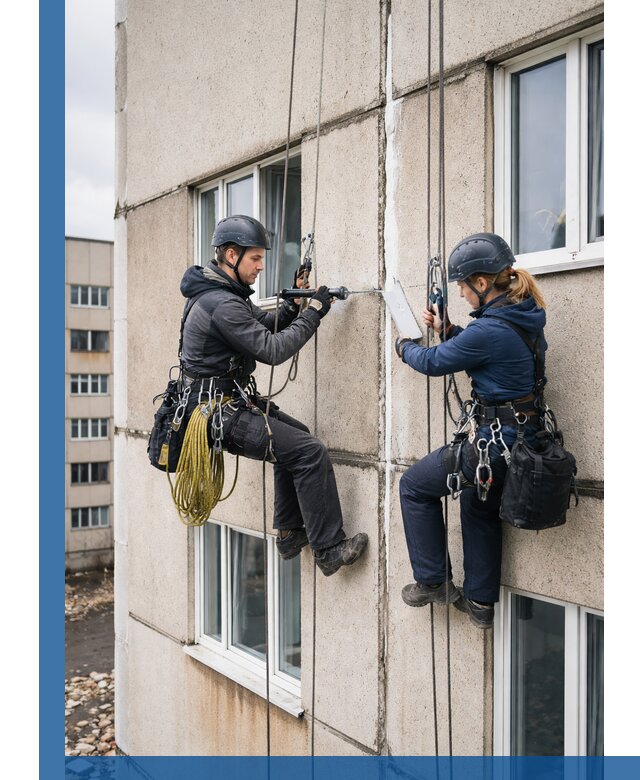 Герметизация межпанельных швов тёплым швом в Югорске