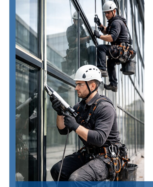 Герметизация витражных швов в Югорске для зданий и фасадов