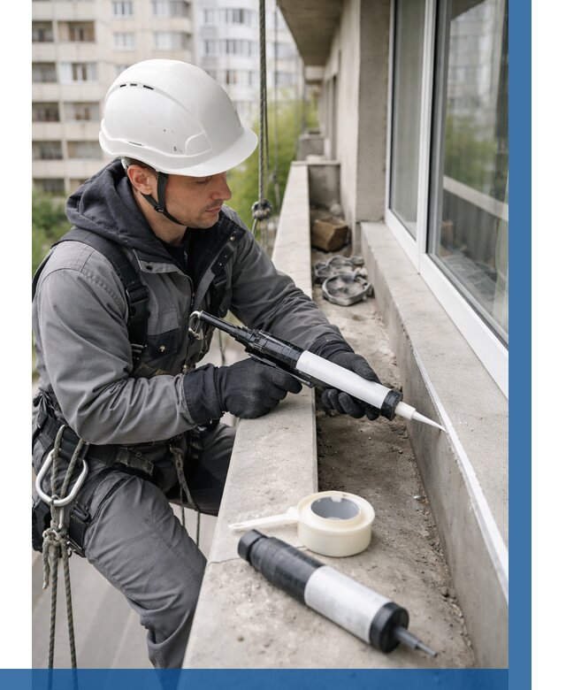 Герметизация швов лоджии в Югорске от 4595 р. | ВЫСОТНИК-Югр