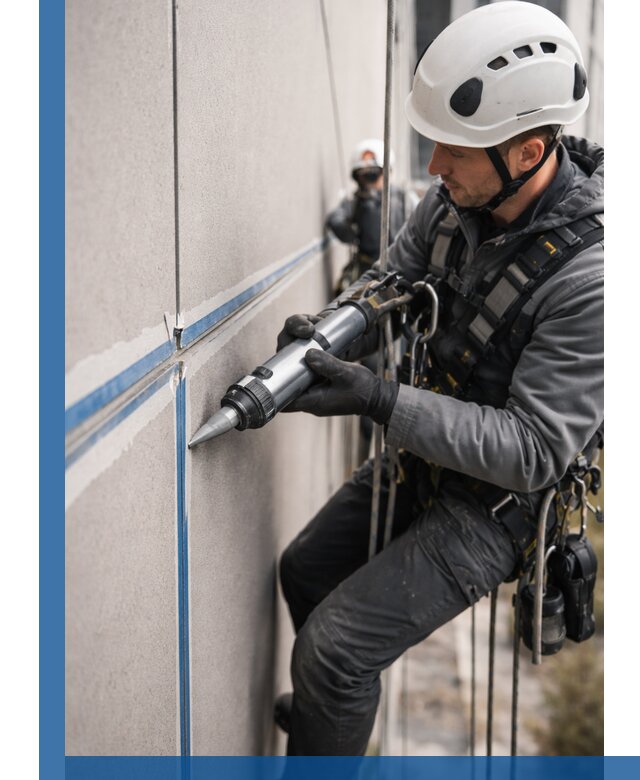 Герметизация стыков фасадных панелей в Югорске качественно и быстро