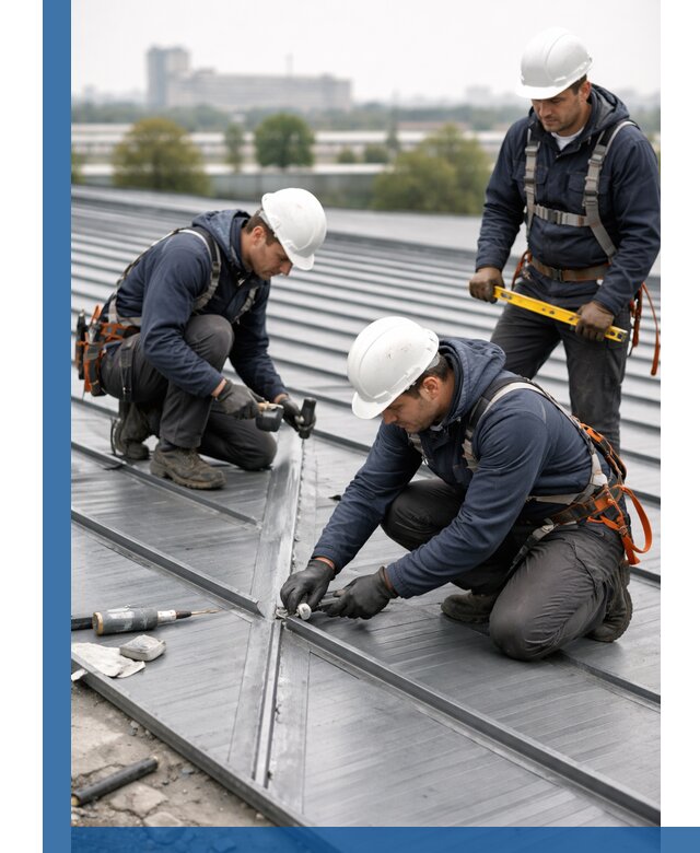 Ремонт фальцевой кровли в Югорске срочно и качественно