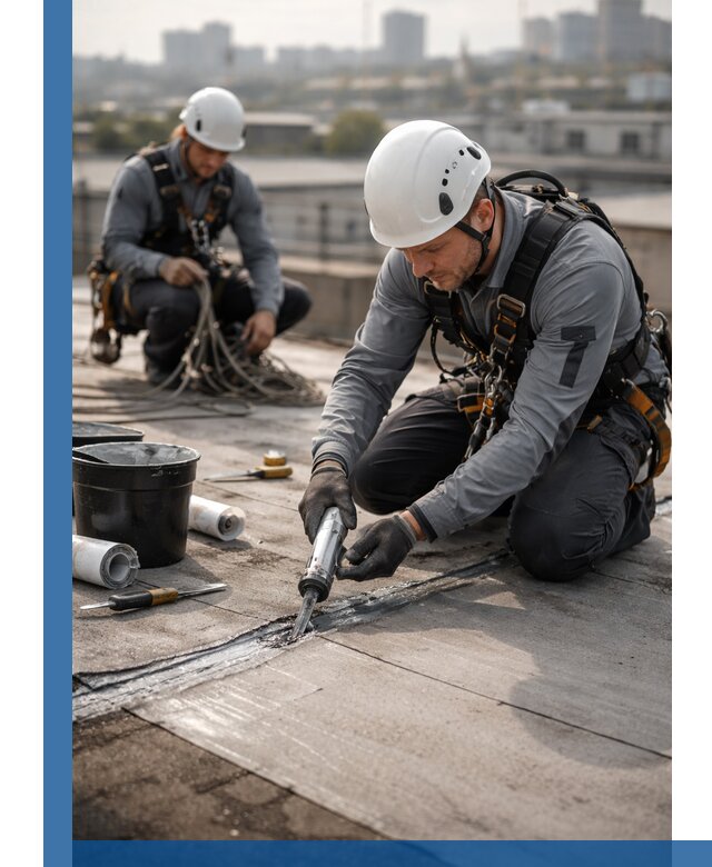 Аварийное и капитальное устранение протечек кровли в Югорске