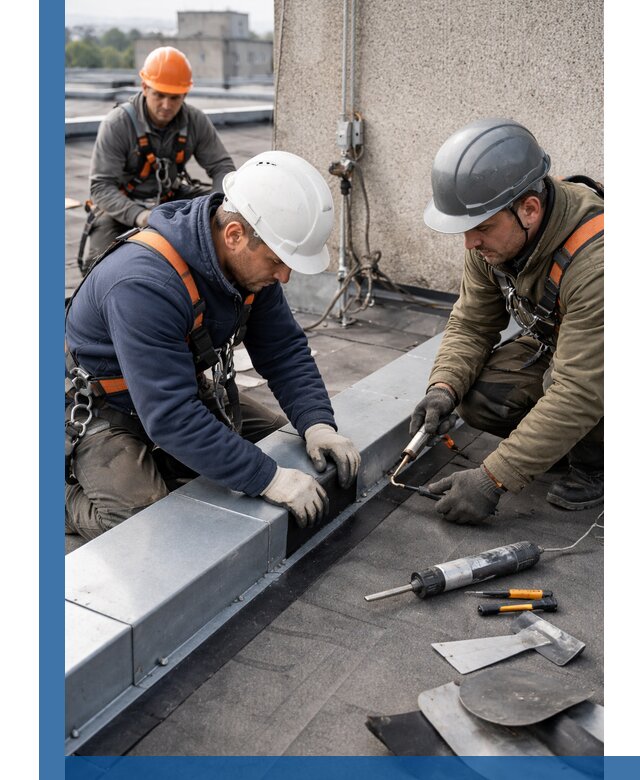 Ремонт кровельных примыканий в Югорске профессионально