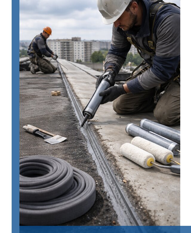 Герметизация швов кровли в Югорске с гарантией герметичности