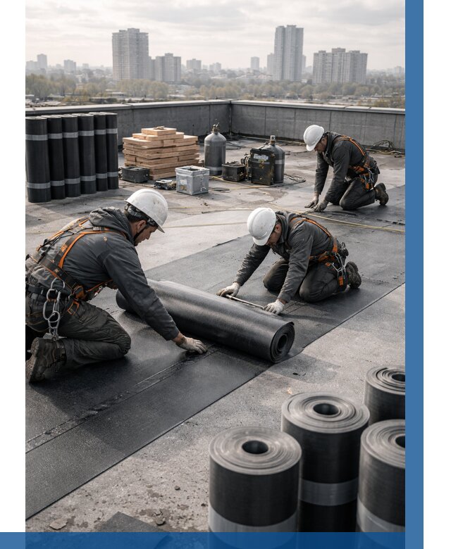 Монтаж мягкой кровли под ключ в Югорске от 459 р. | ВЫСОТНИК-Югр