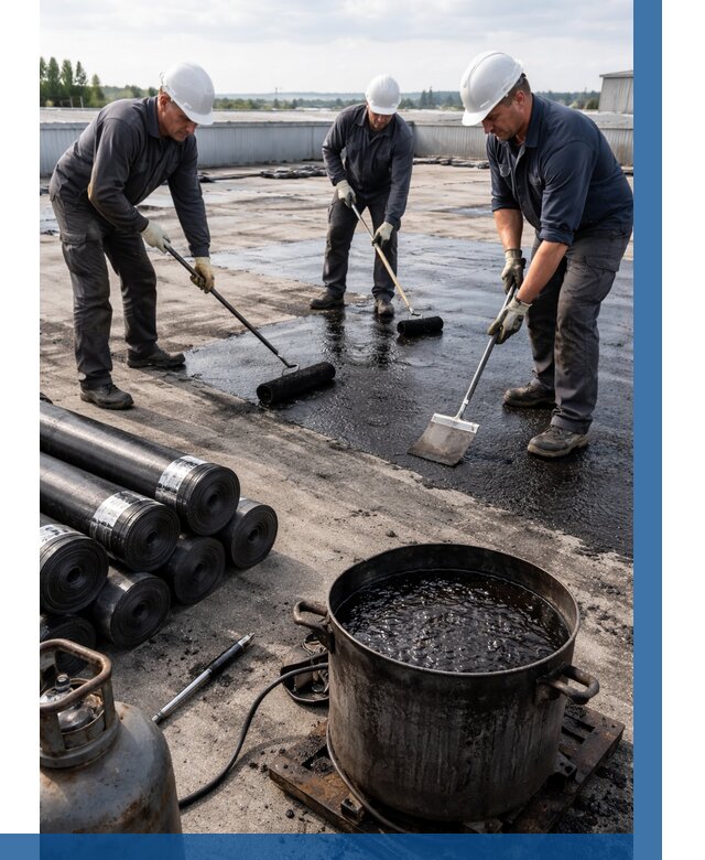 Гидроизоляция кровли мастикой в Югорске от 613 р. | ВЫСОТНИК-Югр