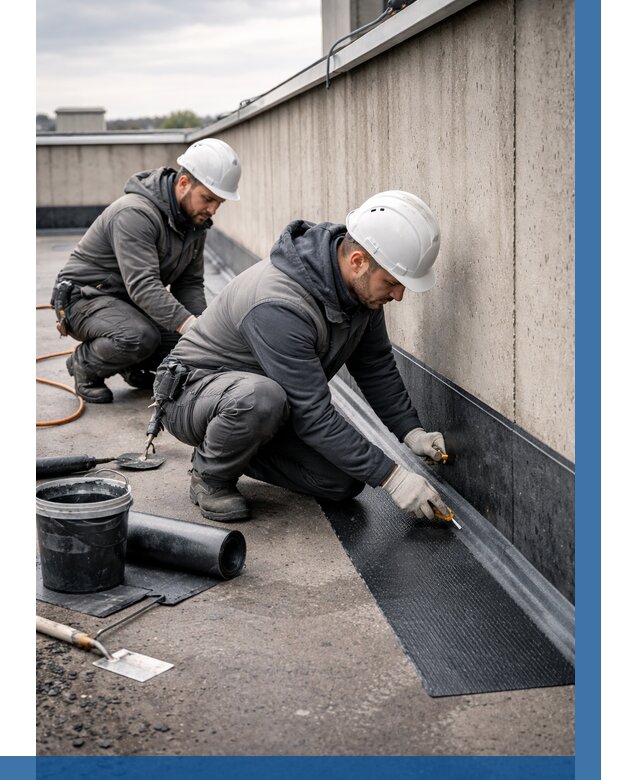 Гидроизоляция примыканий на кровле в Югорске от 919 р. | ВЫСОТНИК-Югр