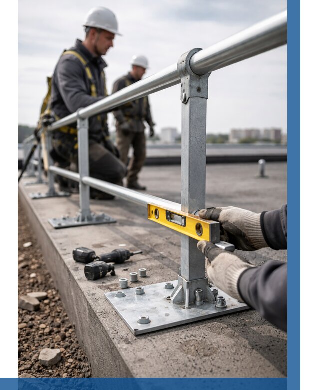 Монтаж кровельного ограждения в Югорске от 1225 р. | ВЫСОТНИК-Югр