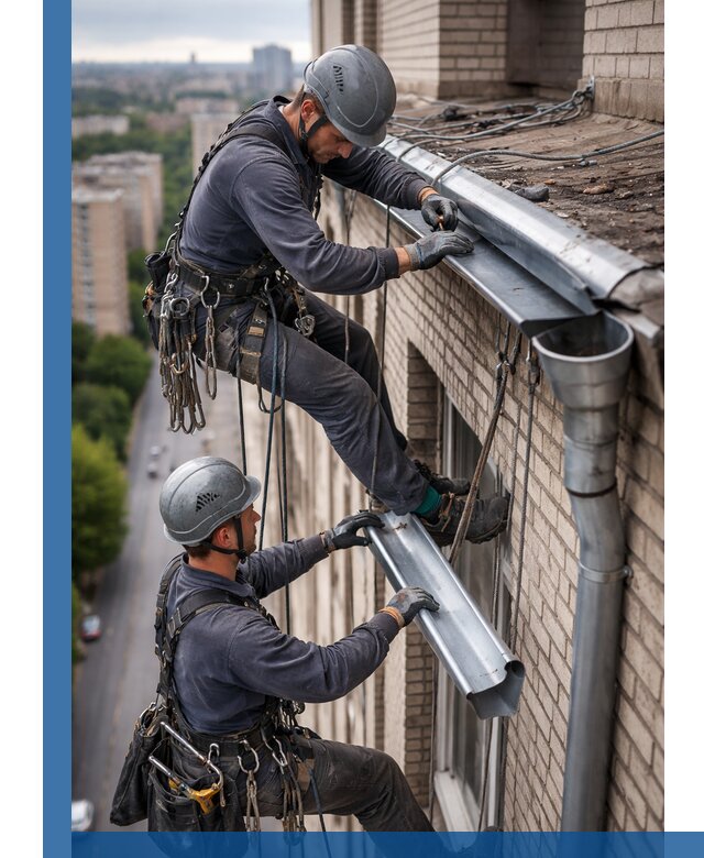Ремонт водосточных желобов в Югорске, быстро и качественно