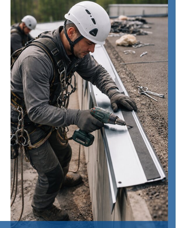 Монтаж капельника на кровле в Югорске от 306 р. | ВЫСОТНИК-Югр