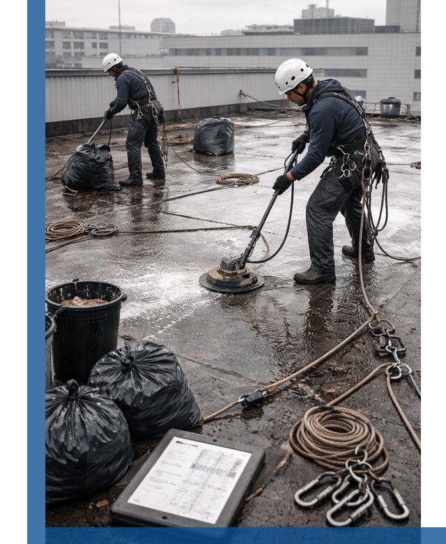 Плановая очистка кровли по графику в Югорске для безопасности