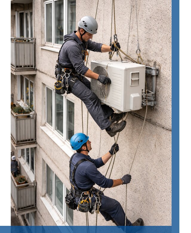 Перенос внешнего блока кондиционера в Югорске от 9190 р.| ВЫСОТНИК-Югр