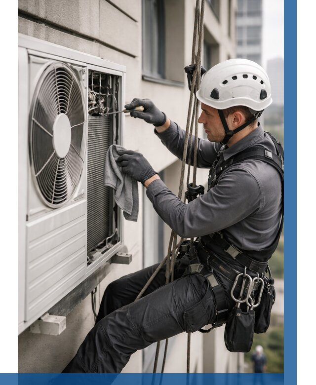 Обслуживание внешнего блока кондиционера в Югорске от 2757 р.ВЫСОТНИК-Югр