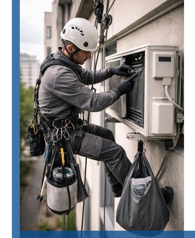 Обслуживание внешнего блока кондиционера в Югорске профессионально