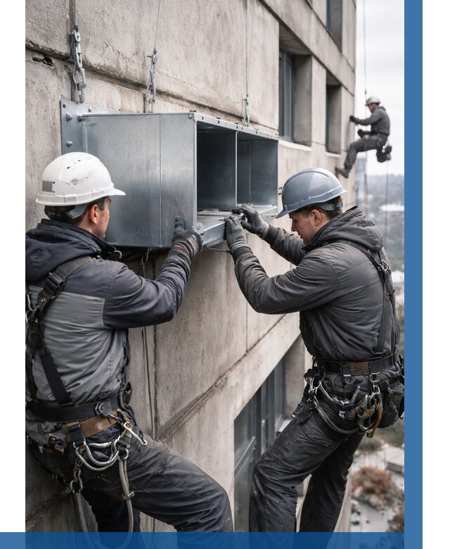 Монтаж вентиляционных коробов в Югорске от 3063 р. | ВЫСОТНИК-Югр