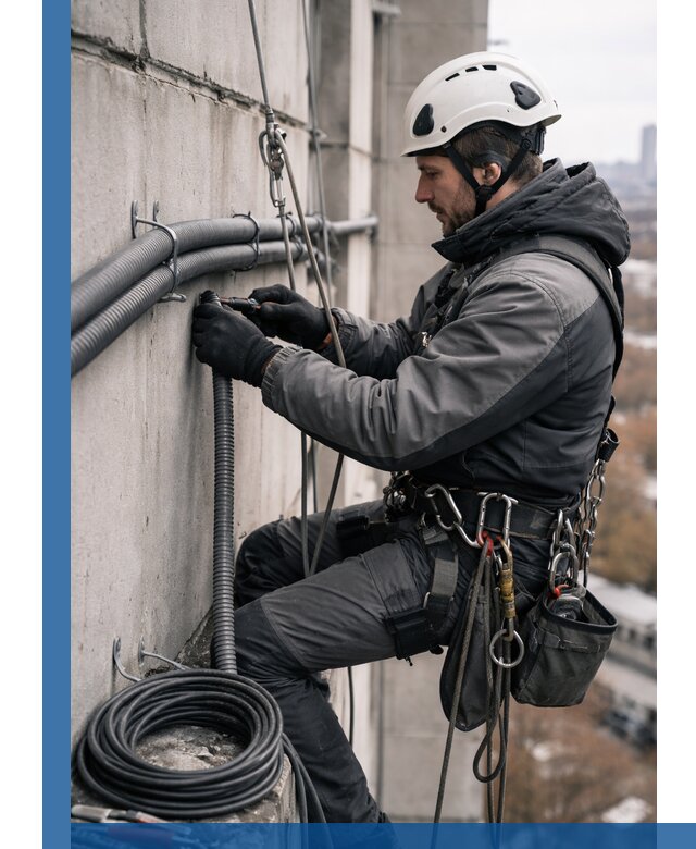 Профессиональный монтаж гофры для кабеля в Югорске с гарантией