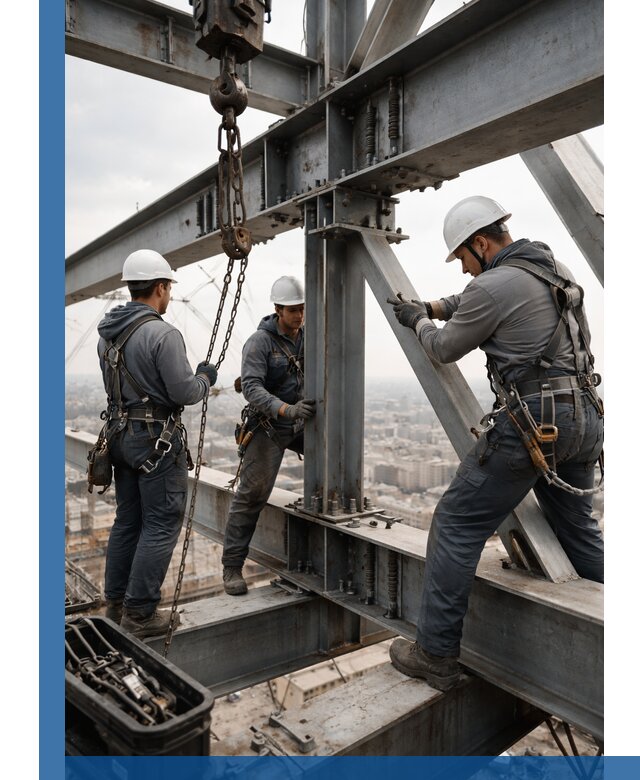 Профессиональный монтаж металлоконструкций на высоте в Югорске