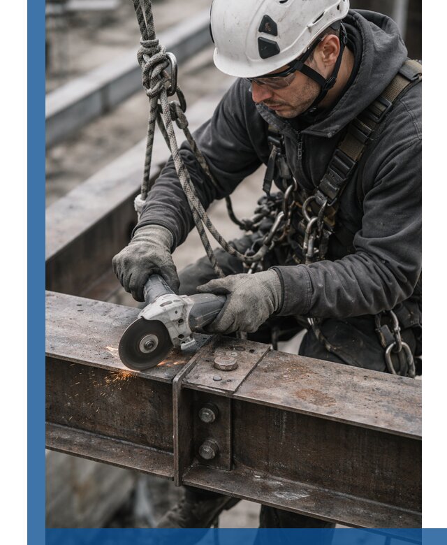 Резка металла на высоте в Югорске для зданий и конструкций