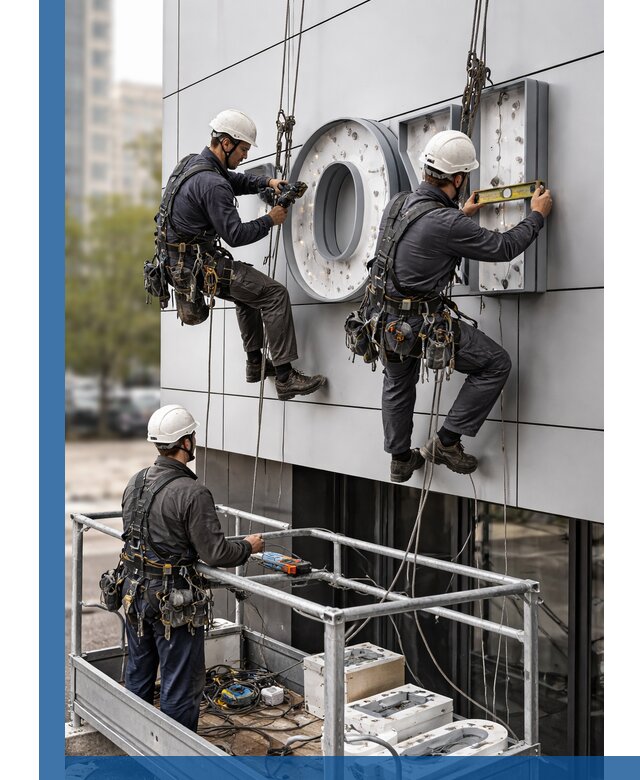 Профессиональный монтаж световых букв в Югорске под ключ