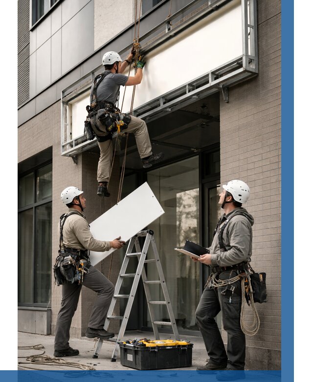 Монтаж светового короба в Югорске от 6637 р. | ВЫСОТНИК-Югр