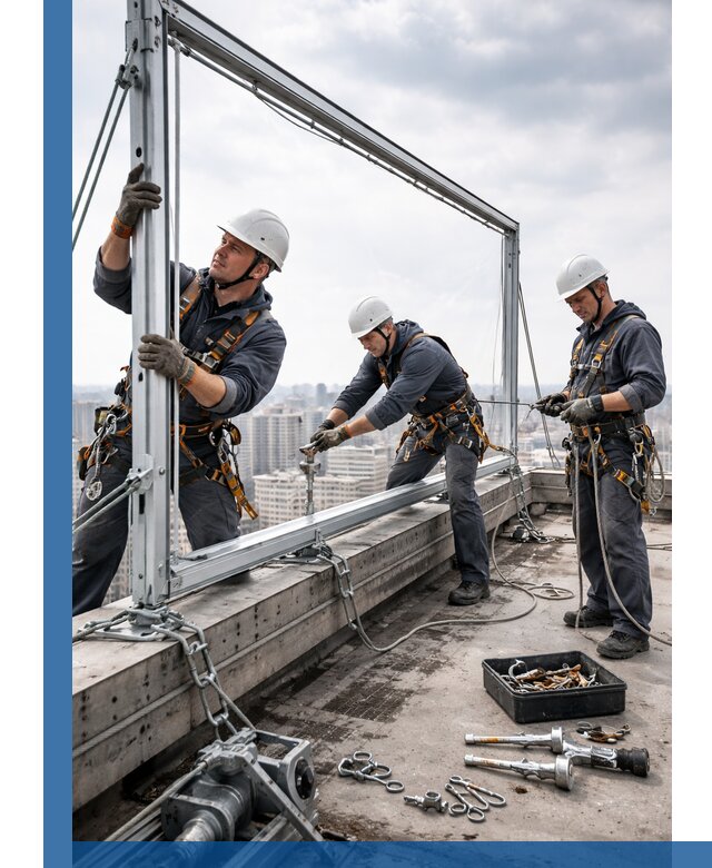 Монтаж крышных рекламных конструкций под ключ в Югорске