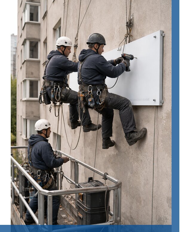 Монтаж табличек и указателей в Югорске от 3574 р. | ВЫСОТНИК-Югр