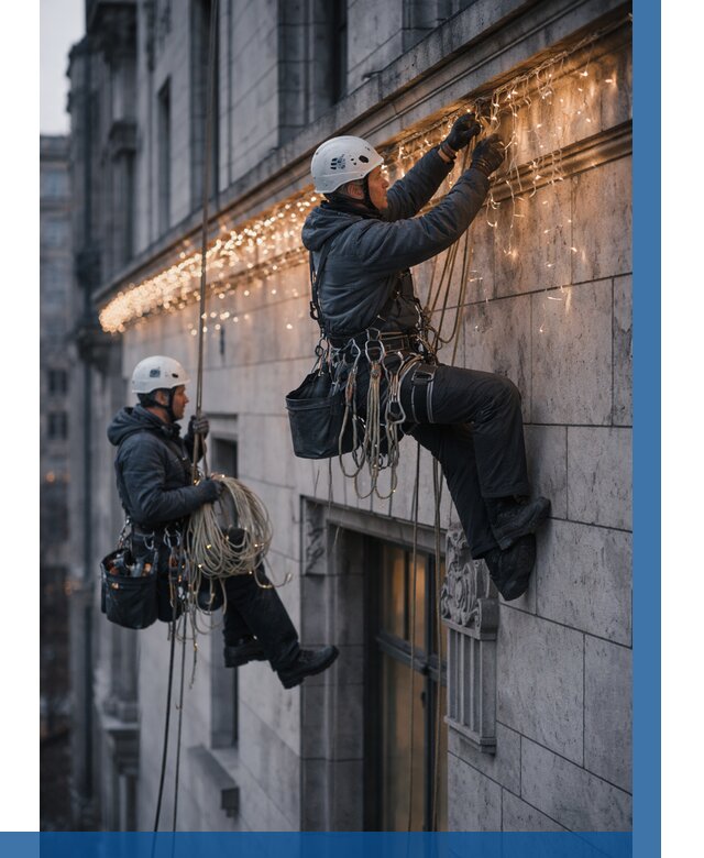 Монтаж новогодней иллюминации в Югорске от 8679 р. | ВЫСОТНИК-Югр