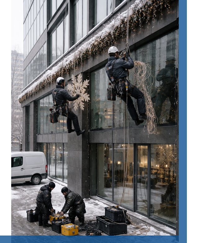 Демонтаж новогоднего оформления в Югорске от 5616 р. | ВЫСОТНИК-Югр