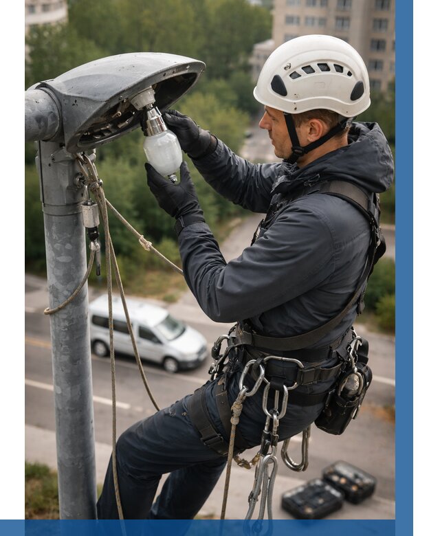 Замена ламп на высоте в Югорске от 2553 р. | ВЫСОТНИК-Югр