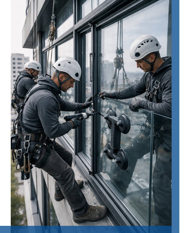 Витражное остекление зданий в Югорске от 3574 р. | ВЫСОТНИК-Югр