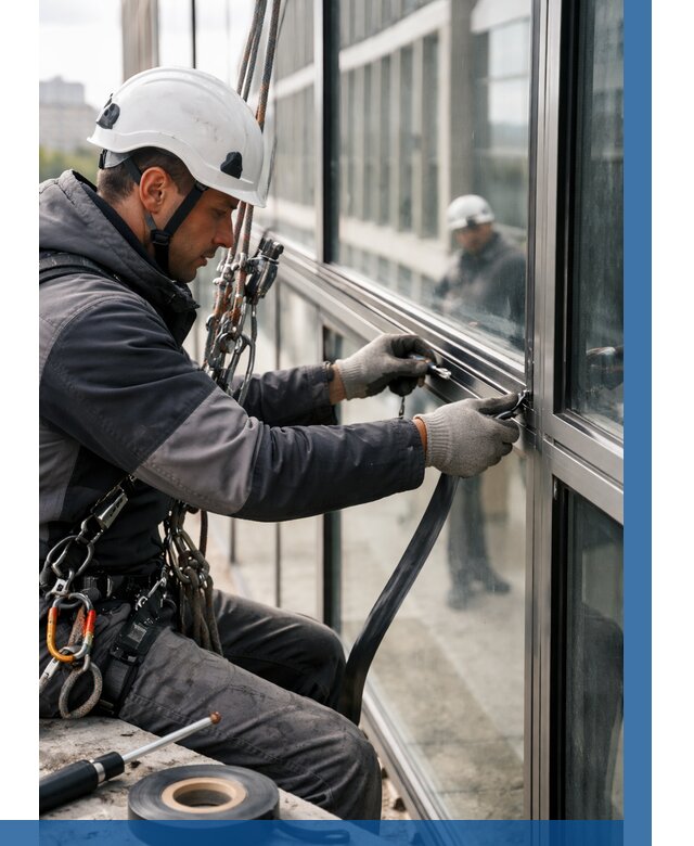 Ремонт витражных конструкций в Югорске от 3574 р. | ВЫСОТНИК-Югр