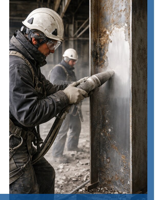 Удаление старой краски с металла в Югорске от 459 р. | ВЫСОТНИК-Югр