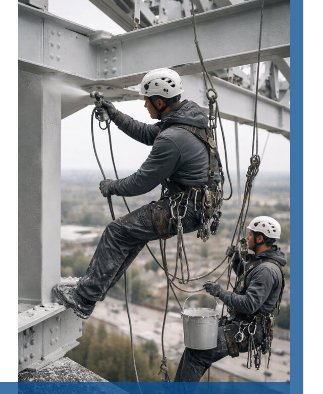 Покраска металлоконструкций на высоте в Югорске 357 р |ВЫСОТНИК-Югр