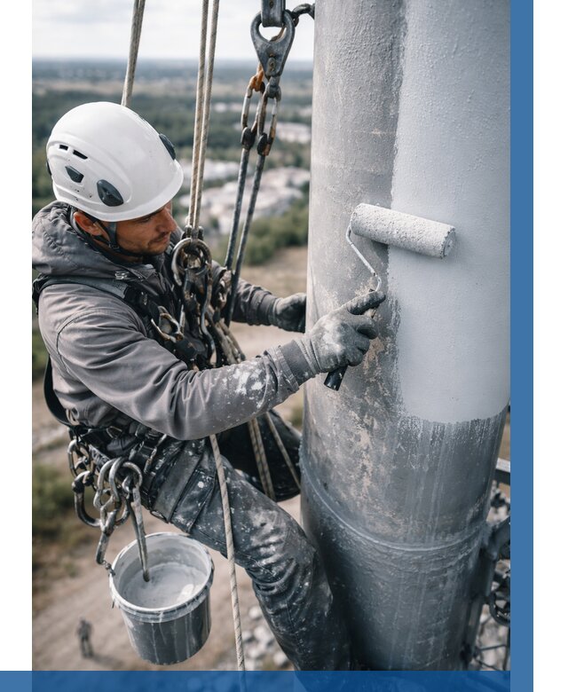 Покраска мачт связи под ключ в Югорске от 868 р. | ВЫСОТНИК-Югр