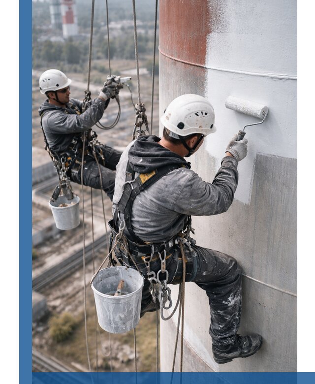 Покраска дымовых труб в Югорске: антикоррозийная защита и восстановление