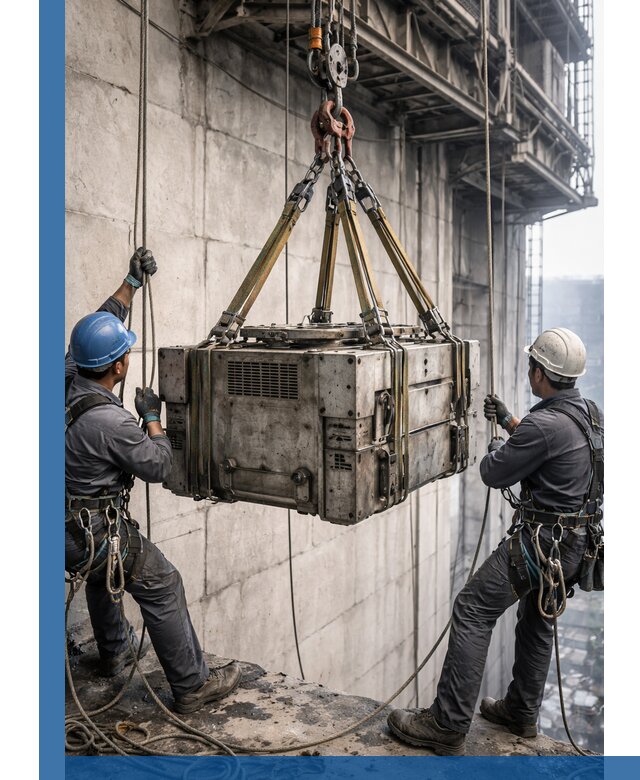 Такелажные работы на высоте, подъем и монтаж грузов в Югорске