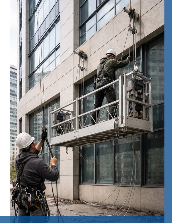 Монтаж и подъем фасадной люльки в Югорске от 12253 р. | ВЫСОТНИК-Югр