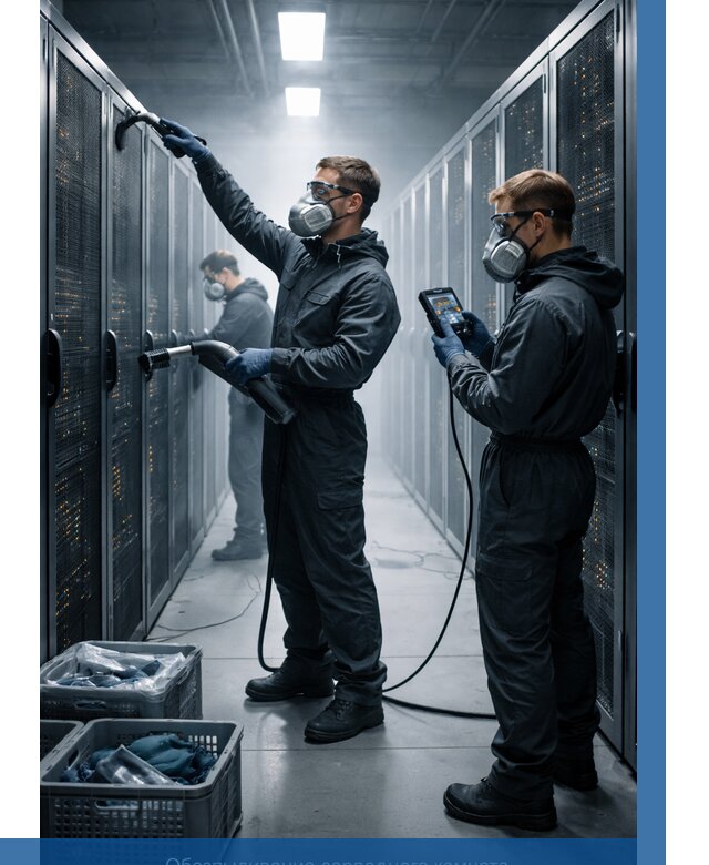 Обеспыливание серверной комнаты в Югорске от 4595 р. | ВЫСОТНИК-Югр