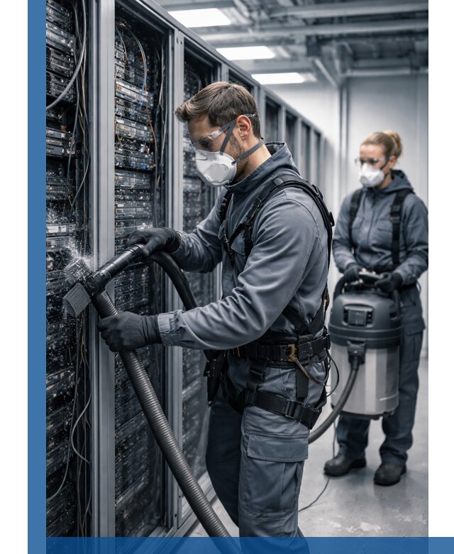 Обеспыливание серверной комнаты в Югорске, профессиональная очистка