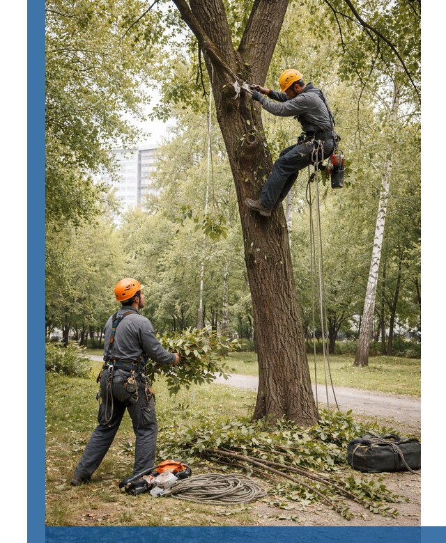 Санитарная обрезка деревьев в Югорске, профессионально и безопасно