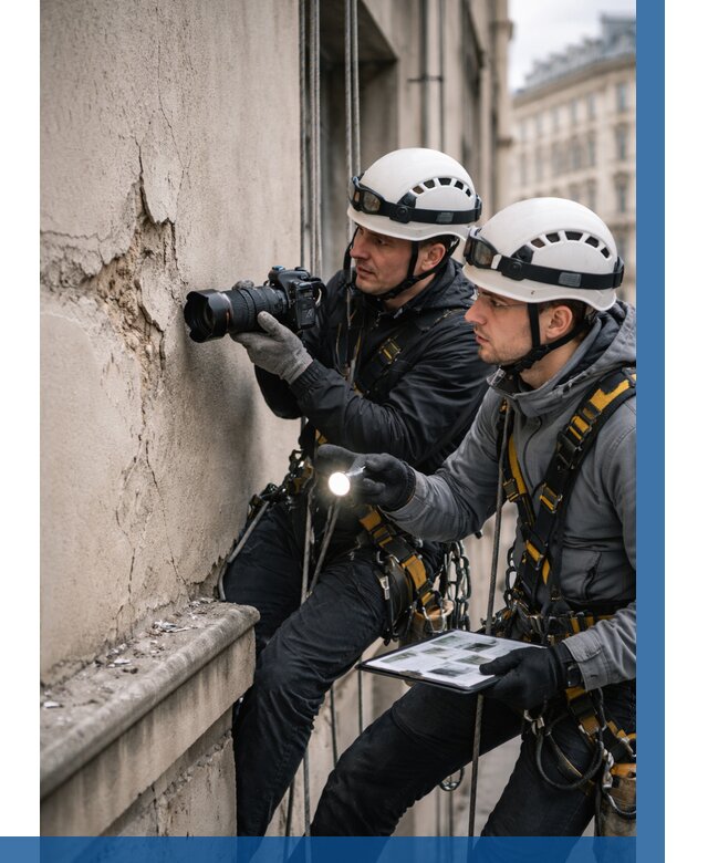 Фотофиксация дефектов фасада в Югорске от 4595 р. | ВЫСОТНИК-Югр